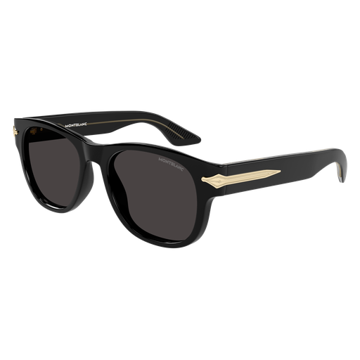 Montblanc MB0478S 001 Black Square Sunglasses