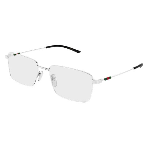 Gucci GG2098O-001 Polished Silver Luxury Optical Frame