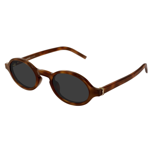 Saint Laurent SL M161-003 Havana Recycled Acetate Frame with Grey Bio Nylon Lenses