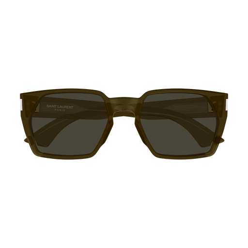 Saint Laurent SL 894 Color 004 Brown Recycled Acetate Frame with Grey Bio Nylon Lenses