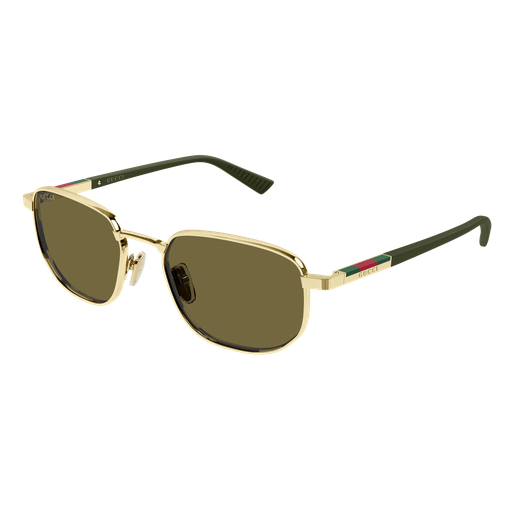 Gucci GG2093S 003 Gold and Green Luxury Sunglasses