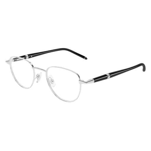 Montblanc MB0486O 004 Silver & Black Pantos Optical Frame