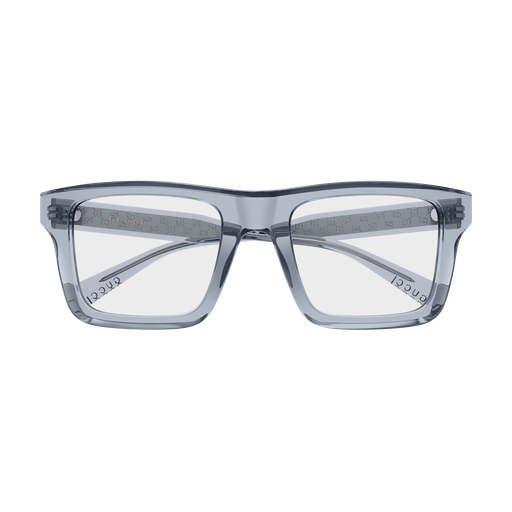 Gucci Sign GG2070O 004 Polished Grey Recycled Acetate Full Rim Eyeglasses Frame