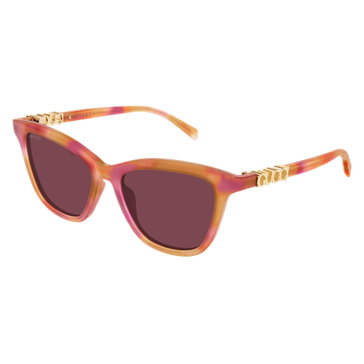 Gucci GG2032S-005 Havana & Red Luxury Sunglasses