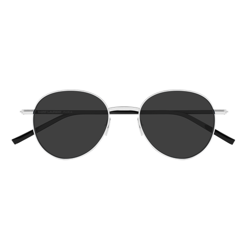 Saint Laurent SL 865-002 Silver Metal & Black Bio Injection Frame with Grey Bio Nylon Lenses