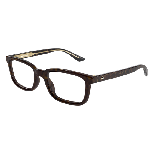 Montblanc MB0458OL 008 Havana XL Rectangular Optical Frame