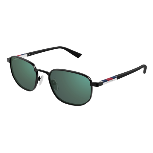 Gucci GG2093S 004 Matte Black and Blue Mirror Luxury Sunglasses