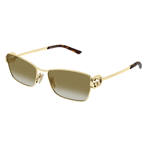 Gucci GG2045S-003 Gold & Brown Gradient Mirror Sunglasses