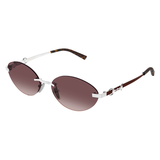 Gucci GG2051S-003 Silver & Red Luxury Sunglasses