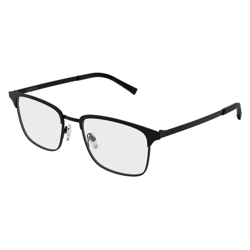Gucci GG2135O-003 Polished Black Luxury Metal Optical Frame