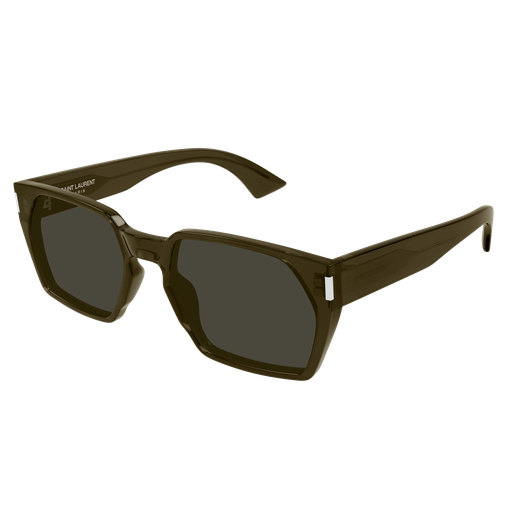 Saint Laurent SL 894 Color 004 Brown Recycled Acetate Frame with Grey Bio Nylon Lenses