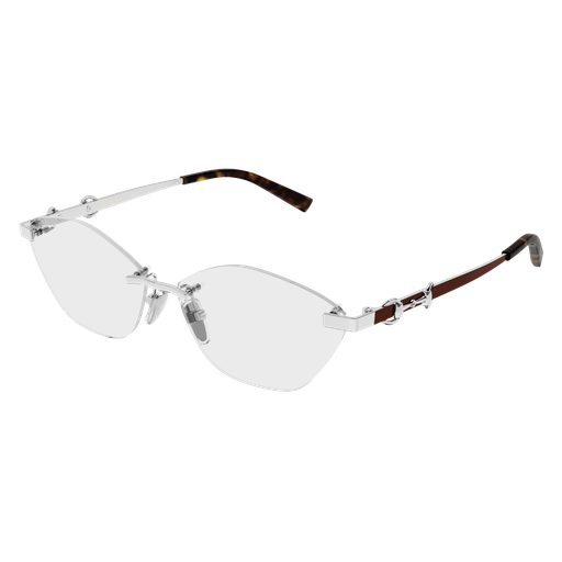 Gucci GG2050O 003 Silver and Red Luxury Optical Frame