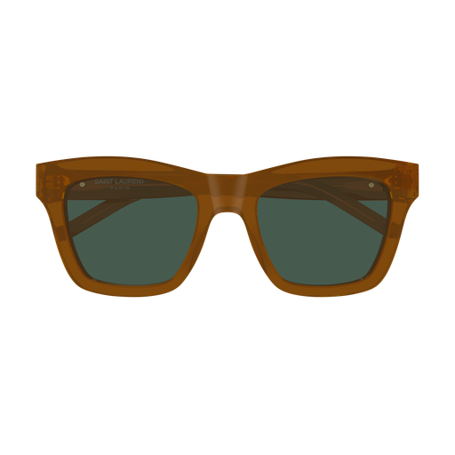 Saint Laurent SL M156-005 Polished Brown Luxury Sunglasses