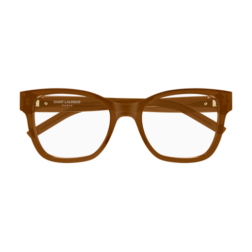 Saint Laurent SL M158-005 Polished Brown Luxury Optical Frame