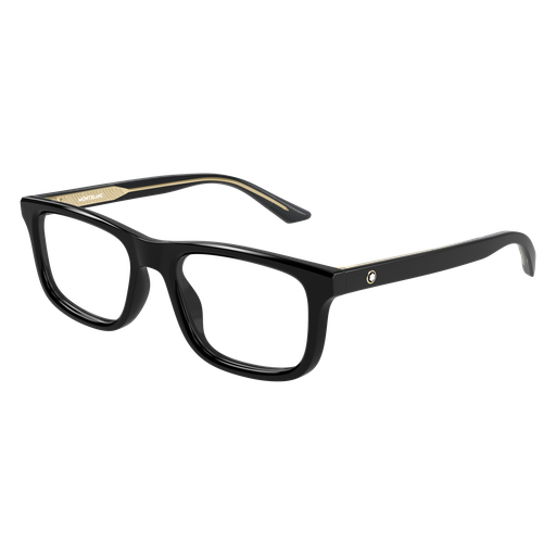 Montblanc MB0457O 006 Black XL Rectangular Optical Frame