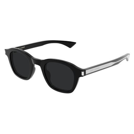 Saint Laurent SL 880-001 Black Recycled Acetate & Crystal Resin Frame with Black Bio Nylon Lenses