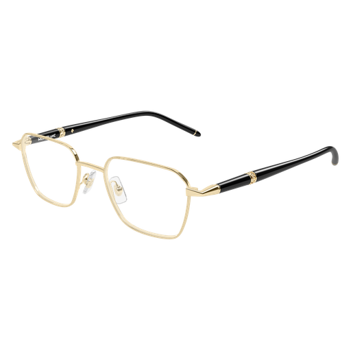 Montblanc Meisterstück MB0485O 003 Polished Gold and Black Luxury Optical Frame