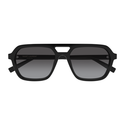 Saint Laurent SL 905 001 Black Rectangular Sunglasses – Grey Gradient Lenses