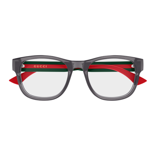 Gucci GG0004ONN 003 Polished Grey and Green Luxury Optical Frame