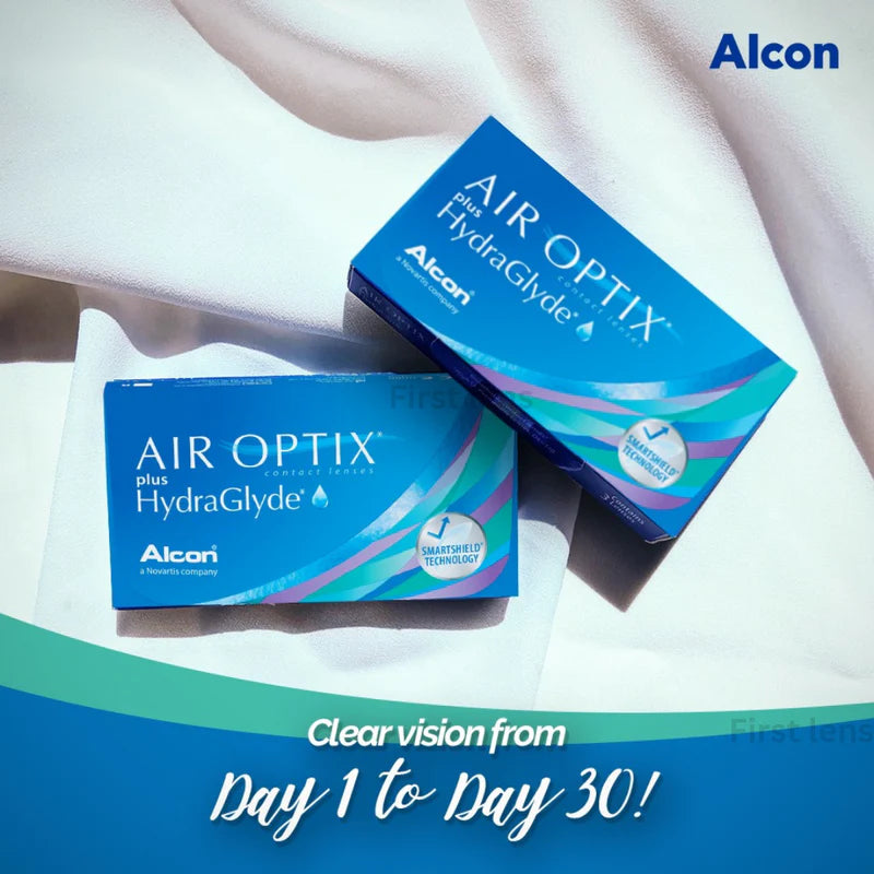 Alcon Air Optix Plus HydraGlyde Monthly Contact Lenses