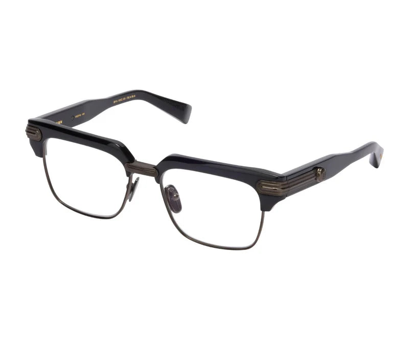 Balmain Hymn BPX-195C Black & Black Rhodium Luxury Clubmaster Eyeglasses Frame