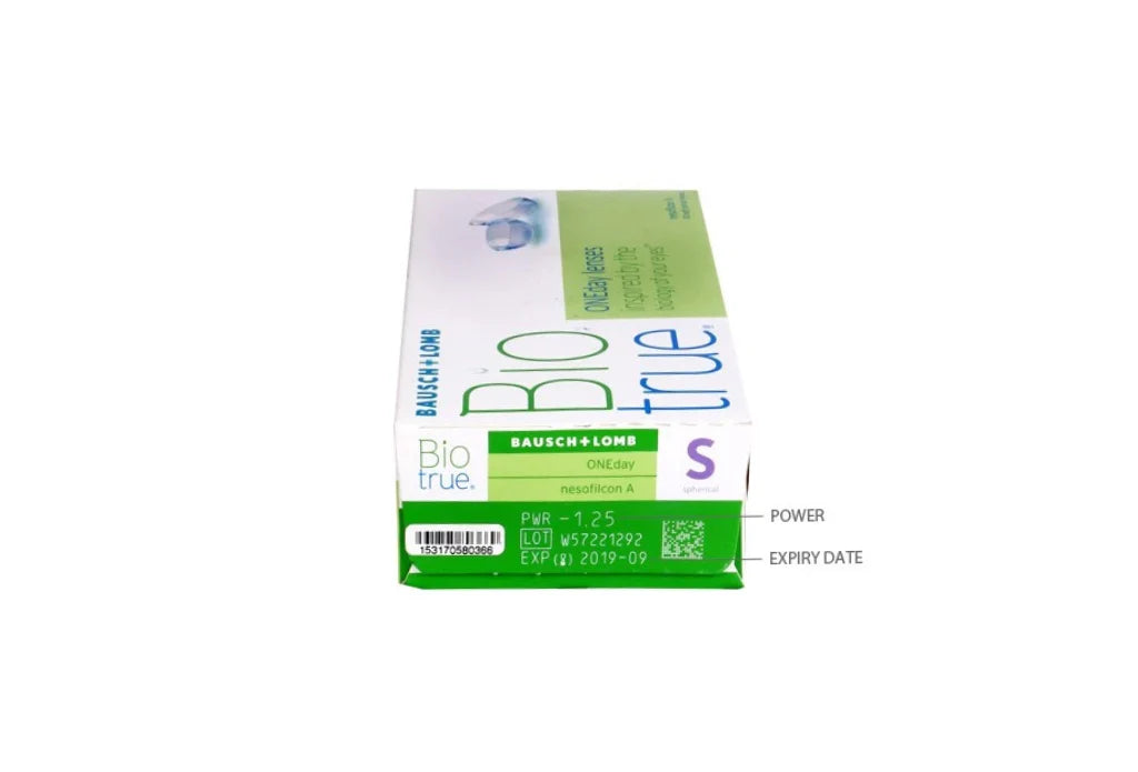 Bausch & Lomb Biotrue 1 Day – Daily Disposable Contact Lenses (30 Pack)