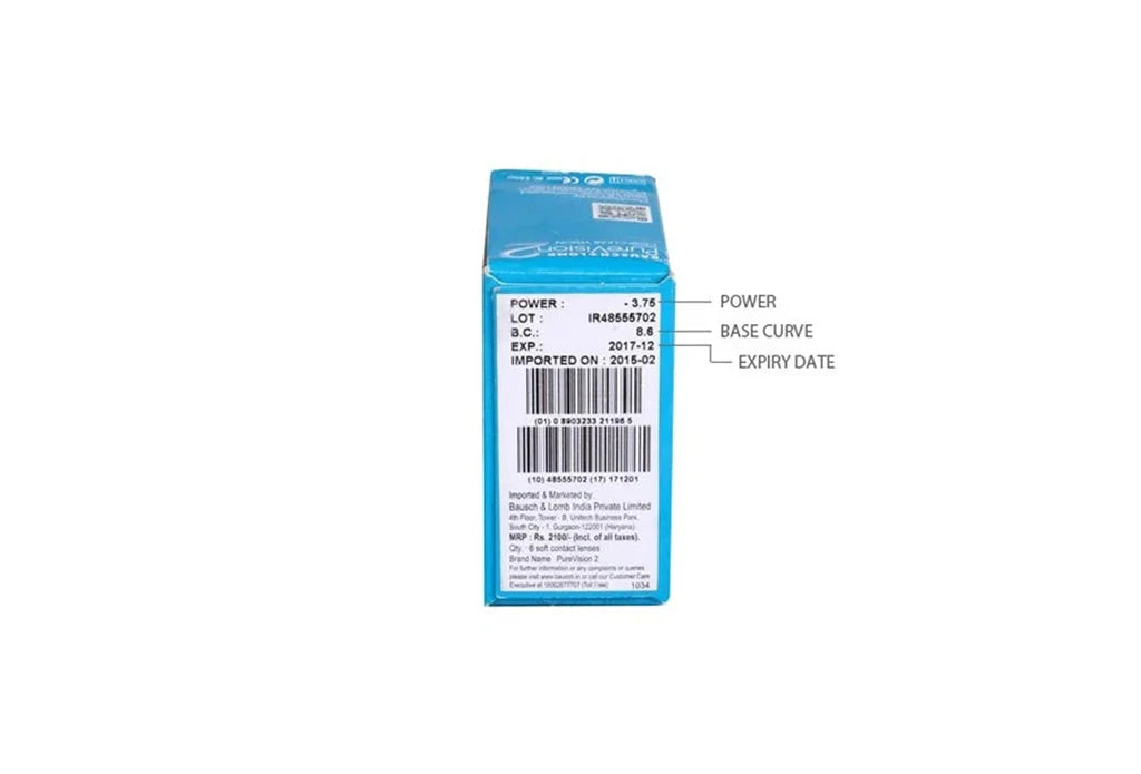 Bausch & Lomb PureVision 2 – Monthly Disposable Contact Lenses (6 Pack)