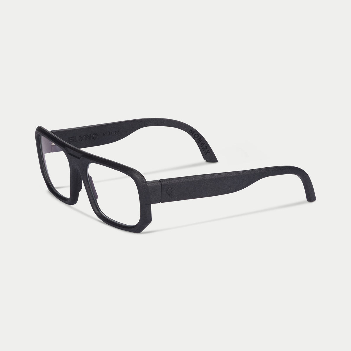 Blynq Monark Color Black Rectangular Clear Anti-Reflection Optical Frame