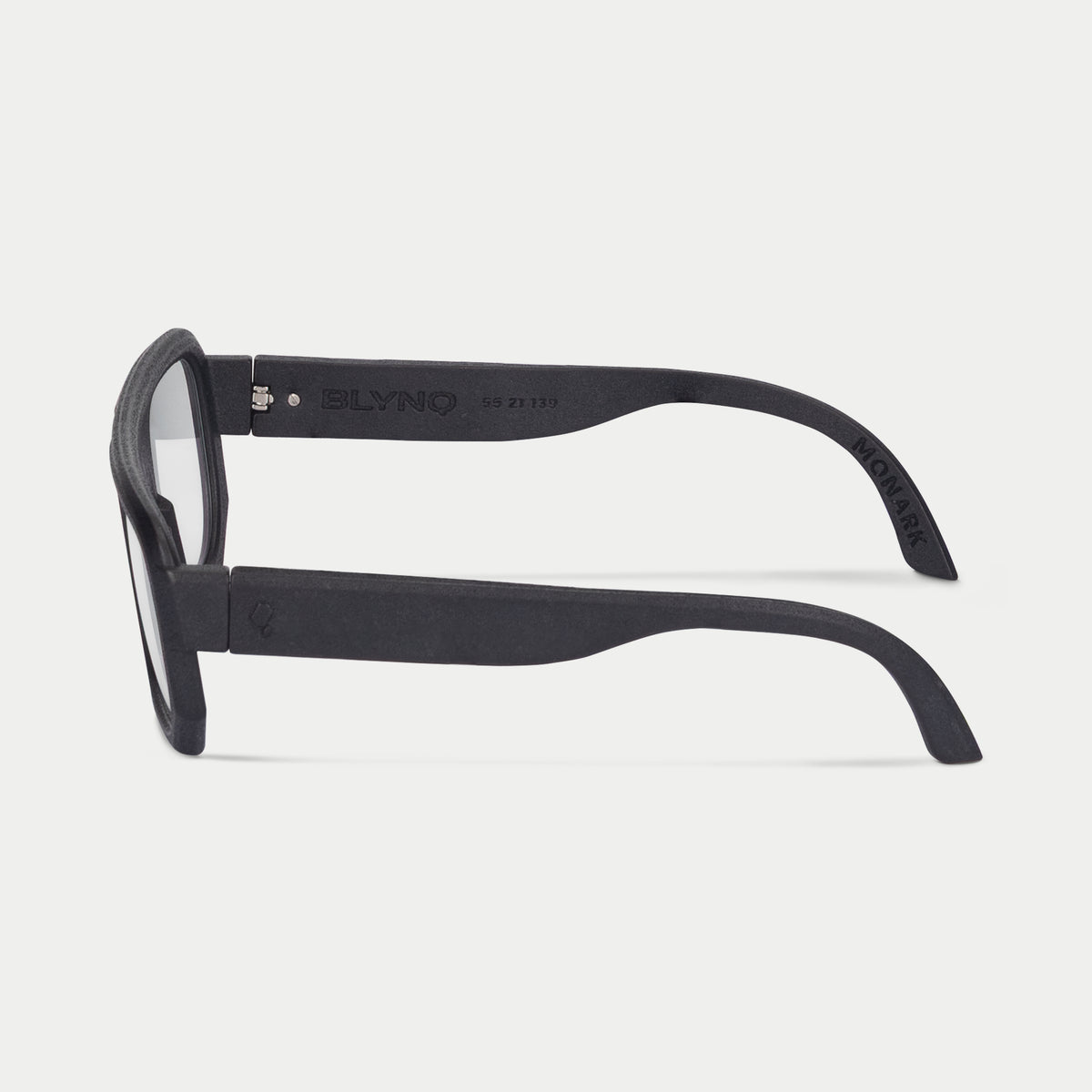 Blynq Monark Color Black Rectangular Clear Anti-Reflection Optical Frame