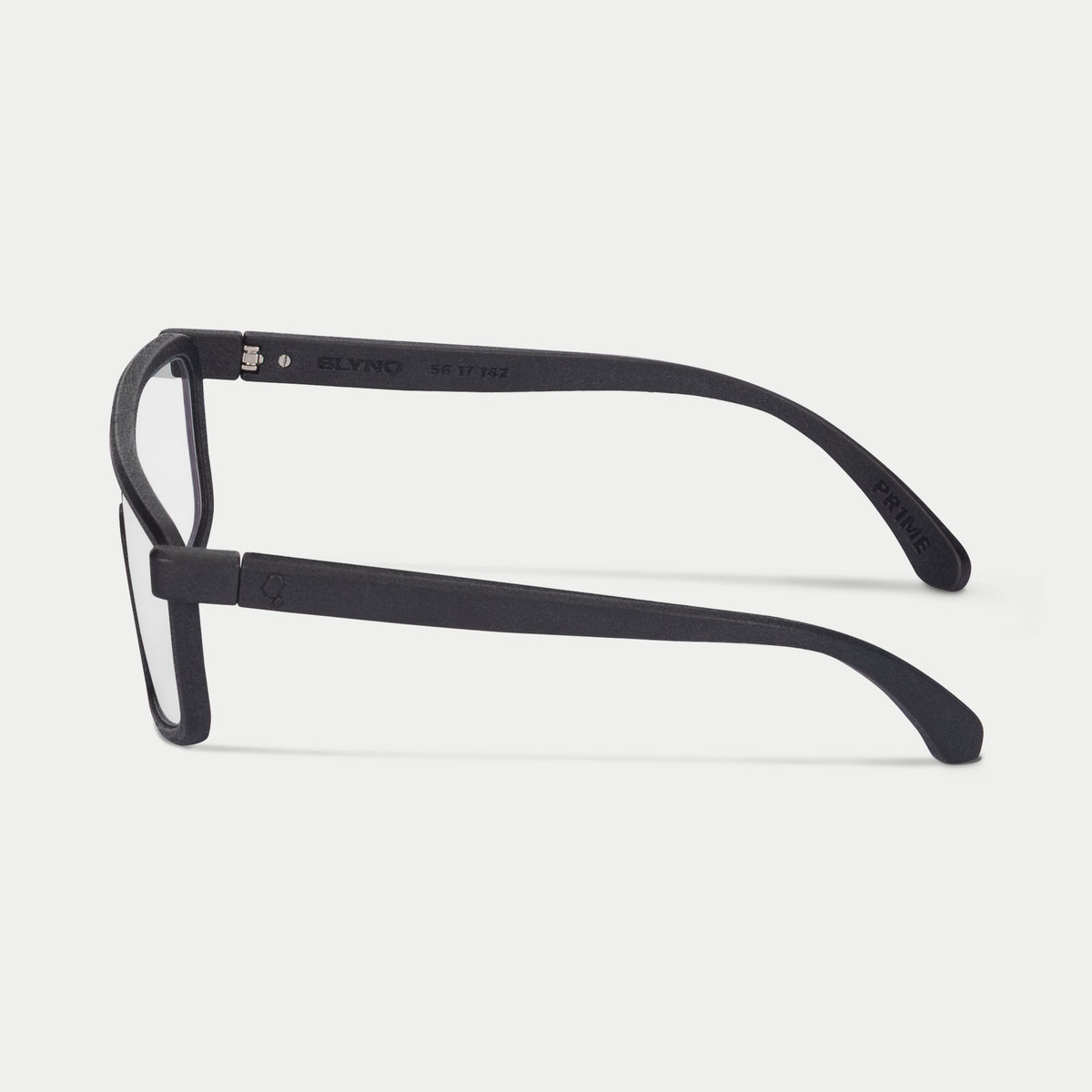 Blynq Prime Color Black Rectangular Clear Anti-Reflection Optical Frame