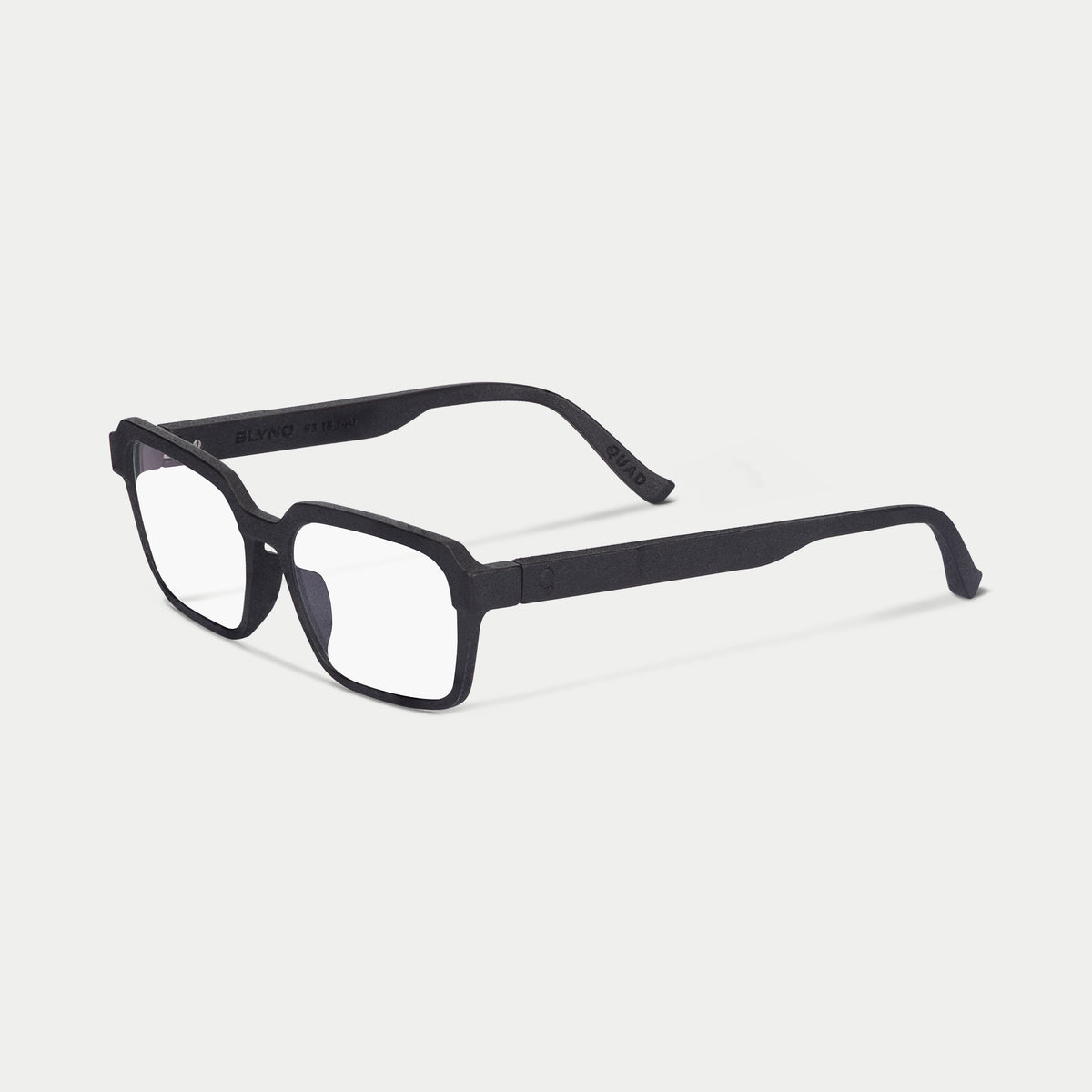 Blynq Quad Color Black Geometric Clear Anti-Reflection Optical Frame