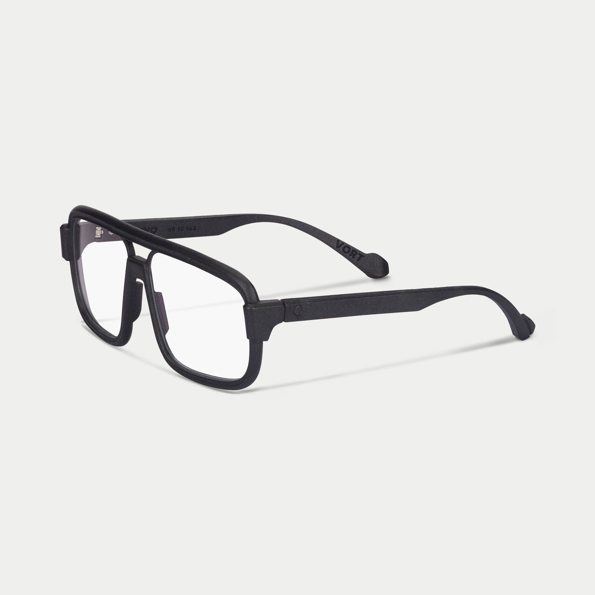 Blynq Vort Color Black Navigator Rectangular Clear Anti-Reflection Optical Frame
