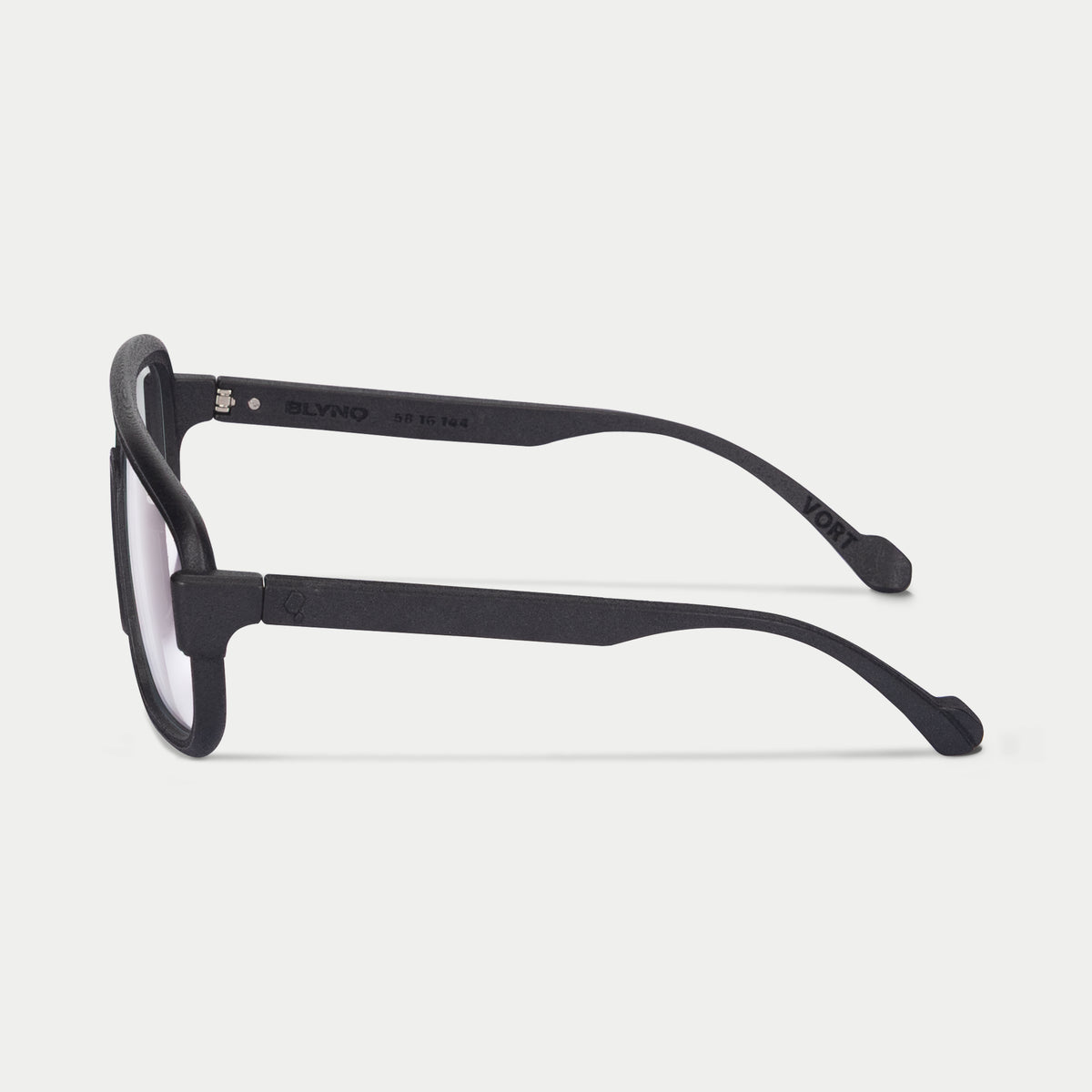 Blynq Vort Color Black Navigator Rectangular Clear Anti-Reflection Optical Frame