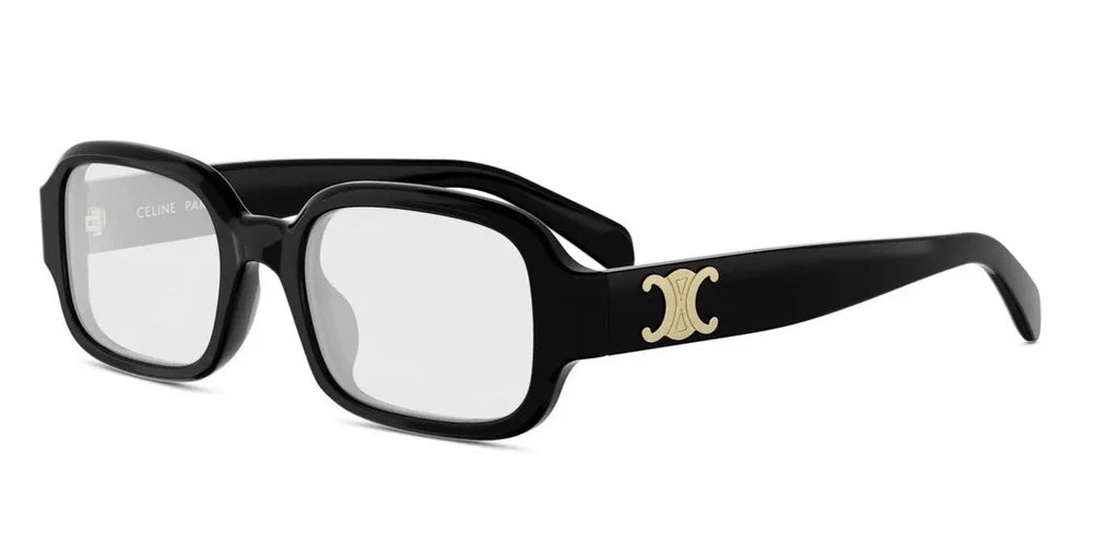 CELINE Triomphe CL50173I 001 Shiny Black Rectangular Optical Frame