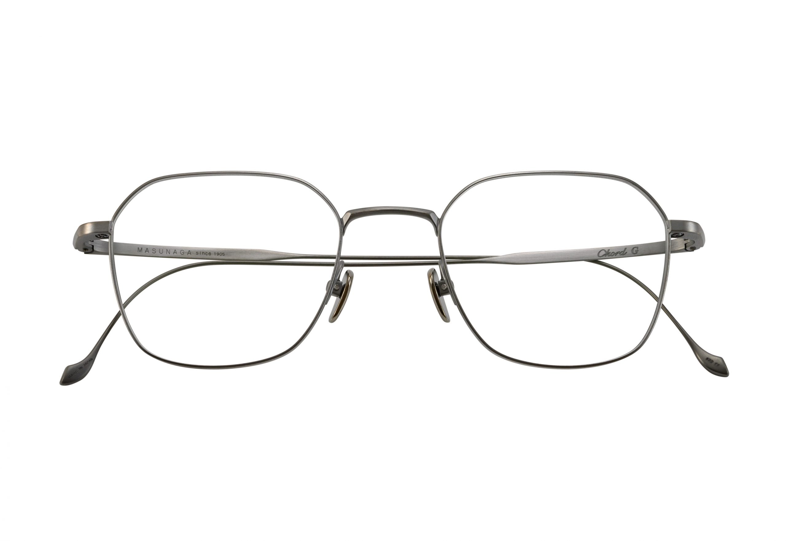 Masunaga Chord G 22 AT-Silver Full Japanese Titanium Optical Eyeglasses Frame
