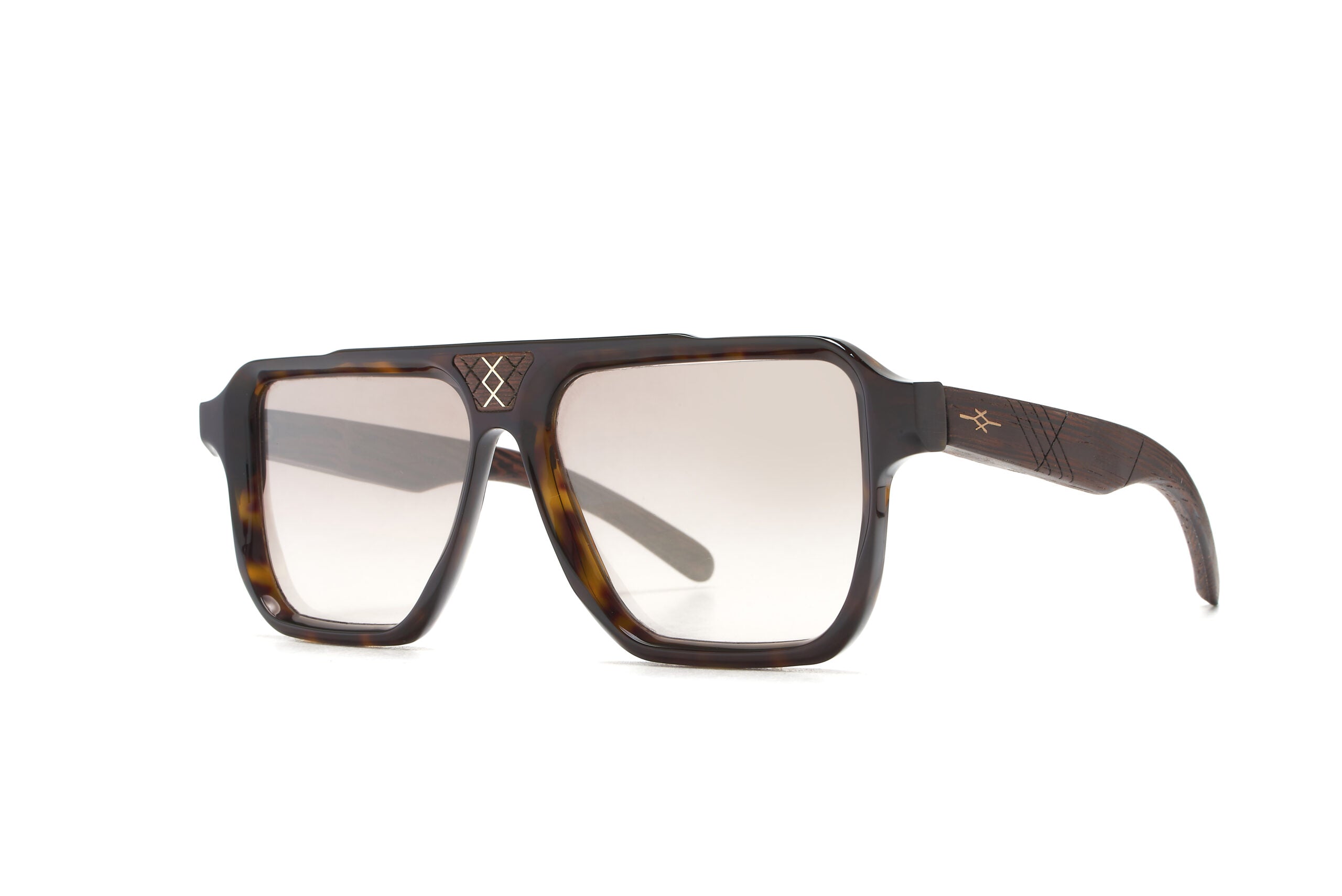 VAKAY Clash V4 Dark Tortoise Handmade Wooden Sunglasses