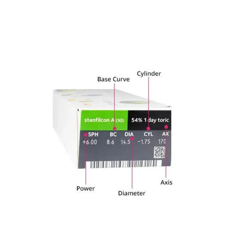 CooperVision MyDay Toric Daily Disposable Contact Lenses (30 Lens/Box)