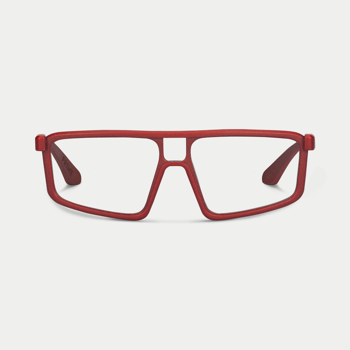 Blynq Prime Color Cordovan Rectangular Clear Anti-Reflection Optical Frame