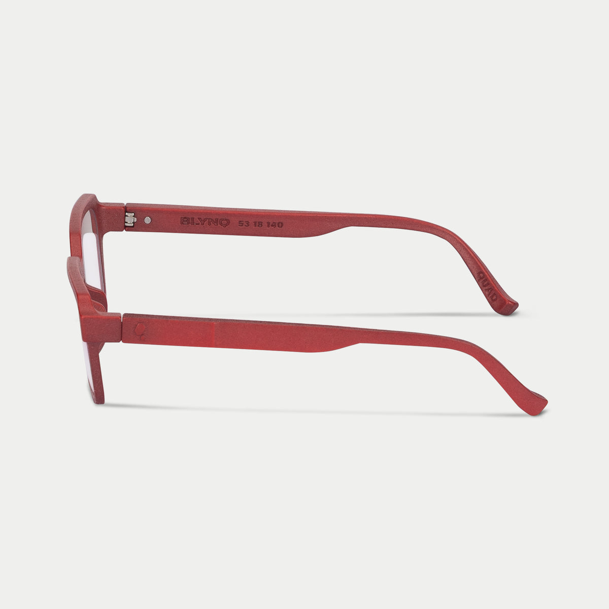 Blynq Quad Color Cordovan Geometric Clear Anti-Reflection Optical Frame