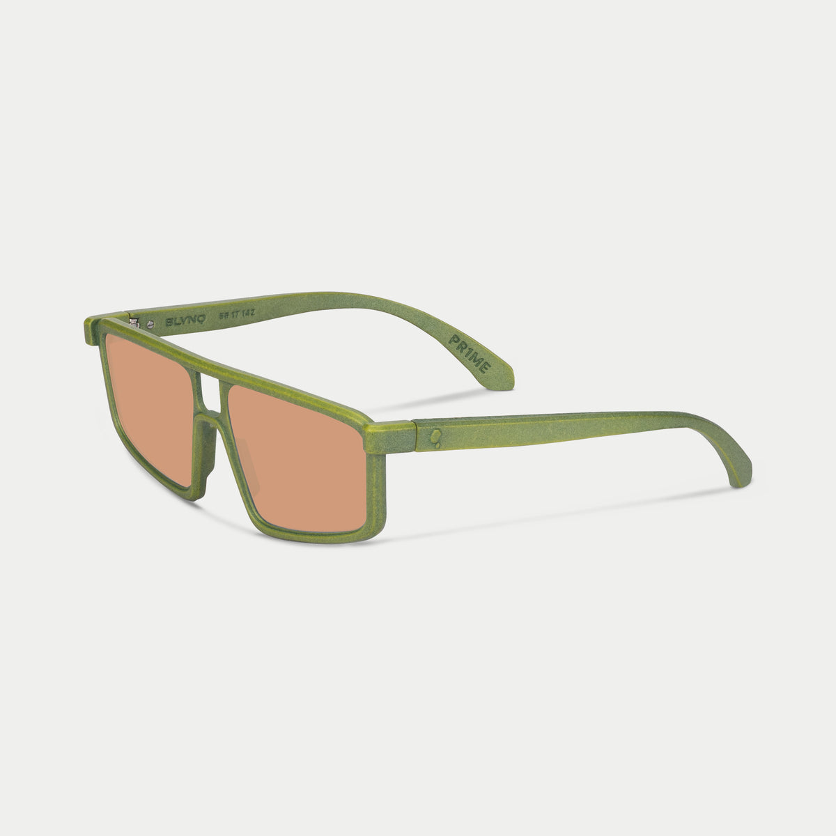 Blynq Prime Color Cypress Rectangular Frame with Amber Lenses
