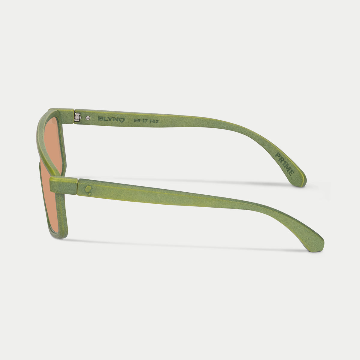 Blynq Prime Color Cypress Rectangular Frame with Amber Lenses