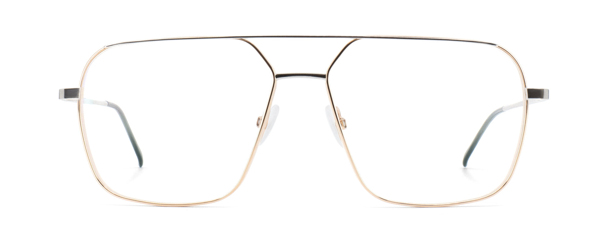 Götti Switzerland DORIAN SLS-G Square Aviator Double Bridge Ultra-Lightweight Japanese Titanium Optical Eyeglasses Frame