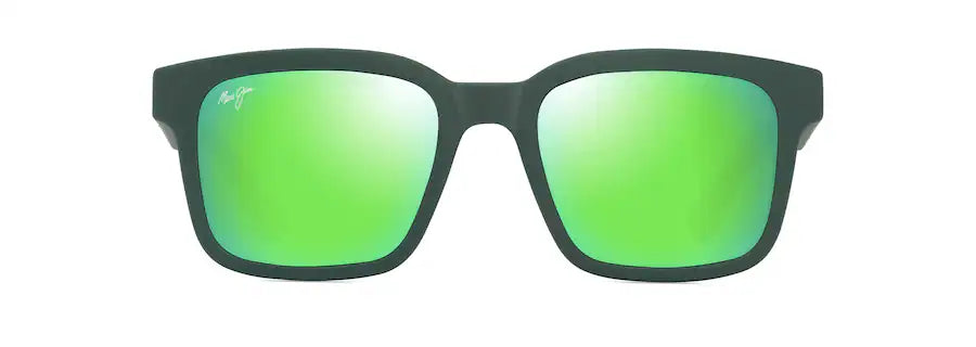 Maui Jim ‘ŌPIOPIO Asian Fit GM659-15 Matte Dark Green Polarised Sunglasses