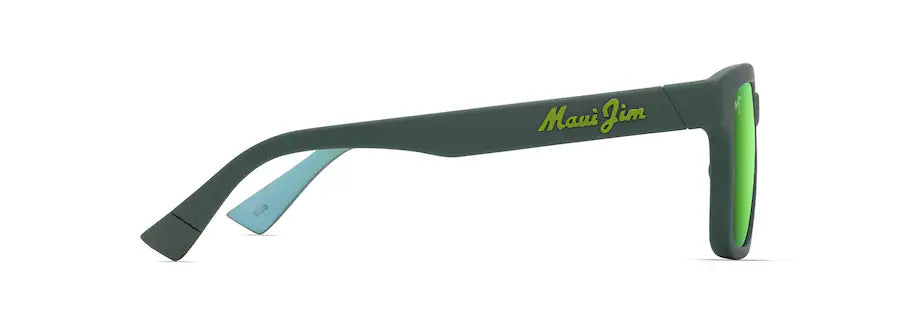 Maui Jim ‘ŌPIOPIO Asian Fit GM659-15 Matte Dark Green Polarised Sunglasses