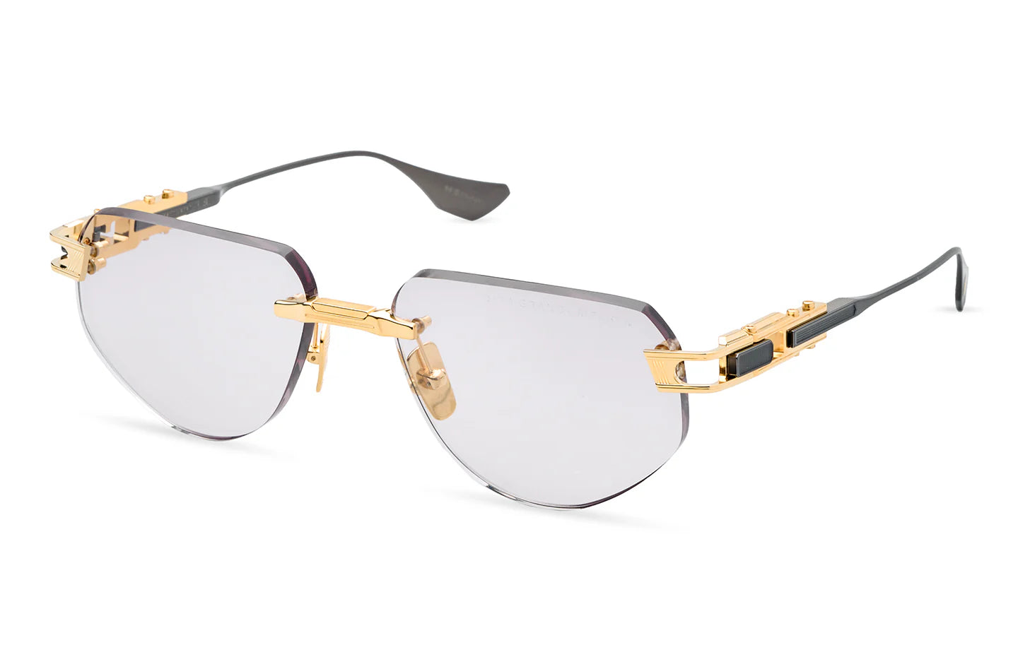 DITA Grand-Imperyn DTX164-A-01 Yellow Gold & Black Iron Rimless