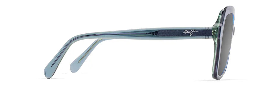 Maui Jim MAMANE GS883-03 Teal Neutral Grey Polarised Butterfly Sunglasses