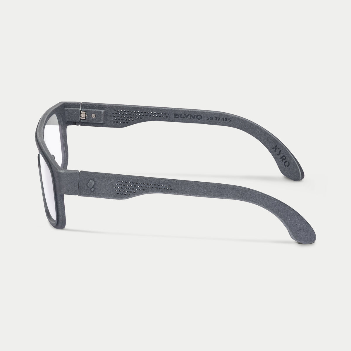 Blynq Kyro Color Graphite Navigator Clear Lens Optical Frame