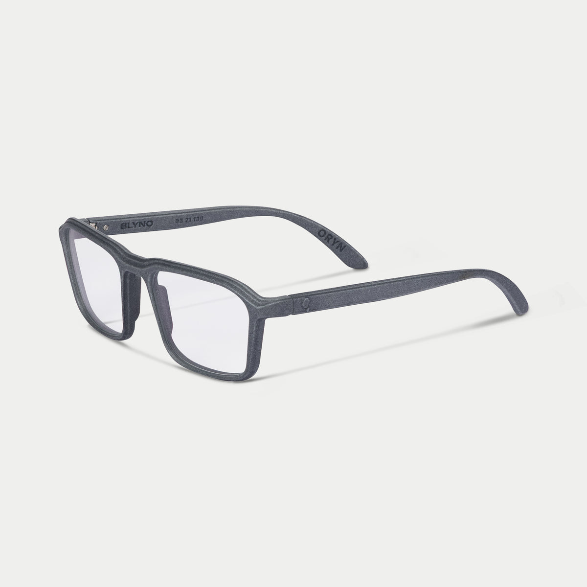 Blynq Oryn Color Graphite Rectangular Clear Anti-Reflection Optical Frame