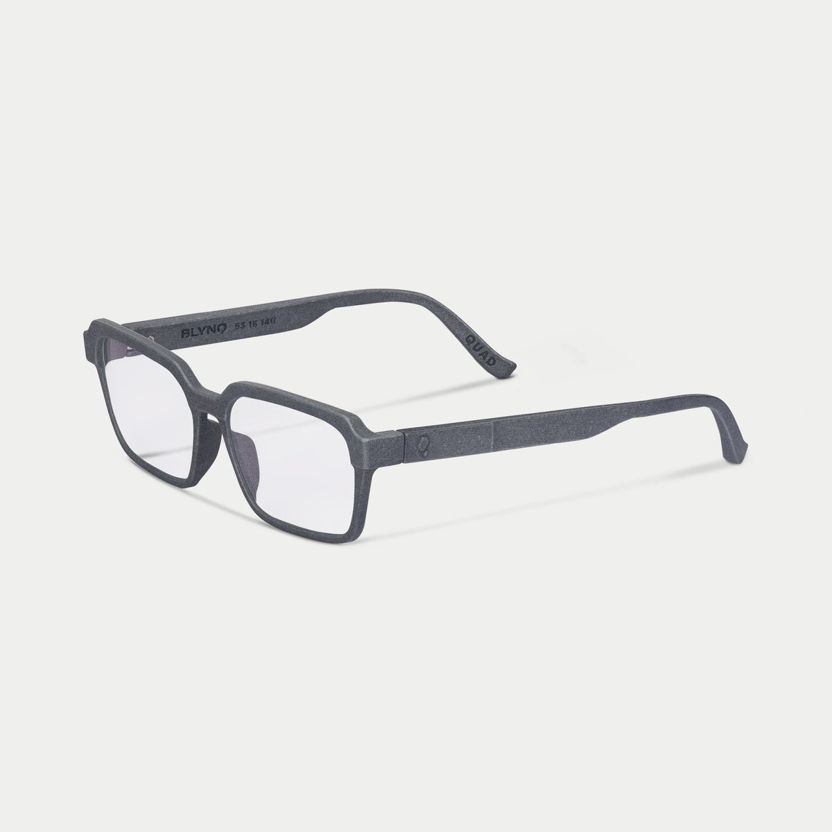 Blynq Quad Color Graphite Geometric Clear Anti-Reflection Optical Frame