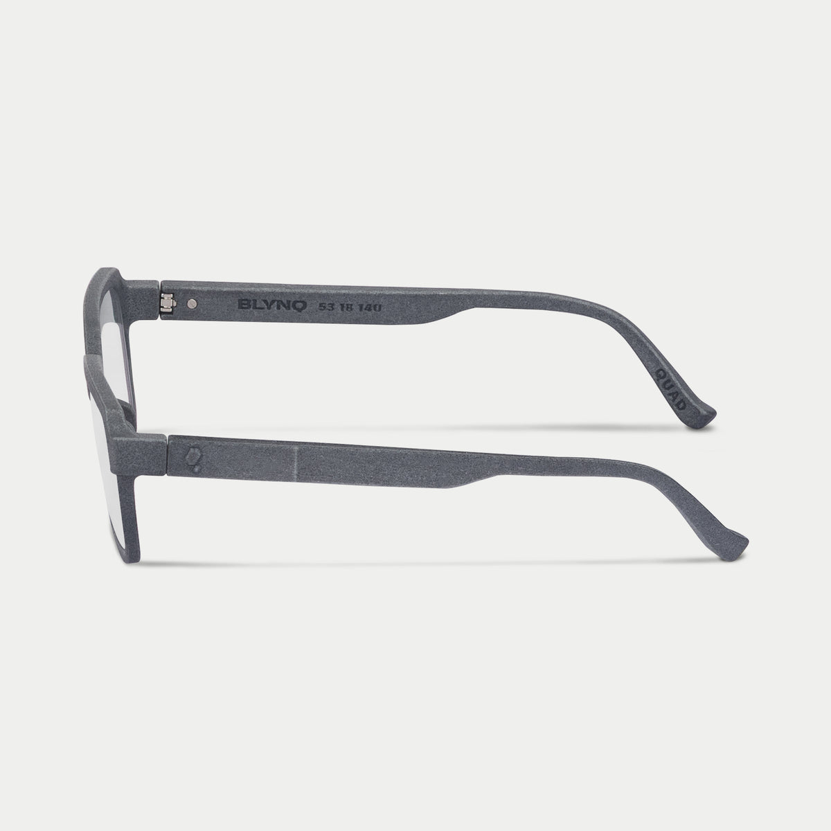 Blynq Quad Color Graphite Geometric Clear Anti-Reflection Optical Frame